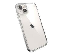 Speck Presidio Clear - Funda para iPhone 14 Plus con Revestimiento MICROBAN (Transparente)