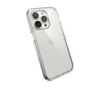Speck Presidio Clear - Funda para iPhone 14 Pro con Revestimiento MICROBAN (Transparente)