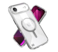Speck presidio perfect clear grip case, compatible con magsafe, funda