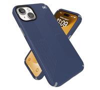 Speck Presidio2 Grip azul/gris/blanco, compatible con MagSafe, funda delgada para iPhone 15 Plus (6.7 pulgadas)