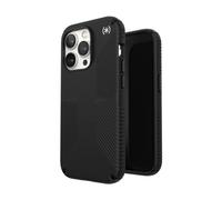 Speck Presidio2 Grip - Funda Antideslizante para iPhone 14 Pro (Negro/Negro/Blanco)