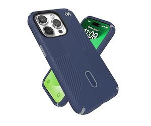 Speck Presidio2 Grip - Funda para iPhone 15 Pro - ClickLock Antideslizante, Compatible con MagSafe, Agarre de protección contra caídas, Resistente a rayones, Tacto Suave, Funda para teléfono de 6.1