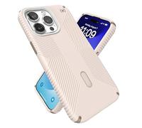 Speck Presidio2 Grip - Funda para iPhone 15 Pro MAX - ClickLock Antideslizante, Compatible con MagSafe, Agarre de protección contra caídas - Suave al Tacto 6.7 Pulgadas - Presidio2 Grip Hueso