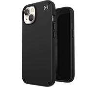 Speck Presidio2 Pro + MagSafe - Funda para iPhone 14 / iPhone 13 con Revestimiento MICROBAN (Negro/Negro/Blanco)