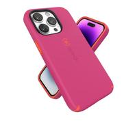 Speck Productos CandyShell Pro - Funda para iPhone 14 Pro, Rosa Digital/Rojo energético