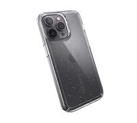Speck Productos Gemshell Glitter iPhone 13 Pro, Transparente/Transparente con Purpurina Platino