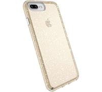 Speck Productos Presidio Glitter Case para iPhone 8 Plus, iPhone 7 Plus y iPhone 6/6S Plus - Embalaje a granel - Oro Glitter/Clear