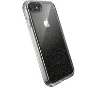 Speck Productos Protección Presidio Transparente con Funda SE con Lentejuelas para iPhone (2020)/iPhone 8/iPhone 7, Transparente con Lentejuelas Doradas
