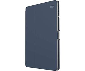 Speck Products BalanceFolio Funda Transparente para iPad de 10,2 Pulgadas y Soporte (2019), Azul Marino/Transparente