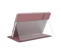 Speck Products BalanceFolio Funda Transparente para iPad de 10,2 Pulgadas y Soporte (2019), Oro Rosa Tejido metálico/Transparente