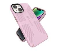 Speck Products Candyshell - Funda de Agarre para iPhone 14, Modelo de 6.1 Pulgadas, Compatible con MagSafe, Lila Suave/pétalo de Clavel