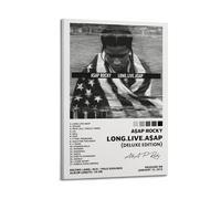 SPECLLY Asap Rocky-Long Live Asap (Deluxe) Póster de lienzo estético vintage para sala de estar, 20 x 30 cm, estilo marco