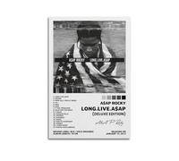 SPECLLY Asap Rocky-Long Live Asap (Deluxe) Póster vintage estético lienzo pintura arte de pared para sala de estar, 40 x 60 cm, estilo sin marco