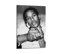 SPECLLY ASAP Rocky - Póster vintage estético en lienzo para sala de estar, 20 x 30 cm, estilo marco