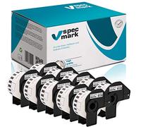 specmark 10 rollos de etiquetas continuas compatibles con Brother DK-22211, 29 mm x 15,24 m, para todas las impresoras de etiquetas QL: QL-570 QL-700 QL-800