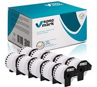 specmark 10 rollos de etiquetas continuas compatibles con Brother DK-N55224, 54 mm x 30,48 m, para todas las impresoras de etiquetas QL: QL-570 QL-700 QL-800