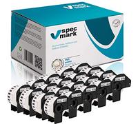 specmark 20 rollos de etiquetas continuas compatibles con Brother DK-22211 29 mm x 15,24 m para todas las impresoras de etiquetas QL: QL-570 QL-700 QL-800