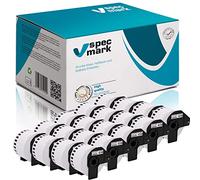specmark 20 rollos de etiquetas continuas compatibles con Brother DK-N55224, 54 mm x 30,48 m, para todas las impresoras de etiquetas QL: QL-570 QL-700 QL-800