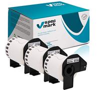 specmark 3 rollos de etiquetas continuas compatibles con Brother DK-22212, 62 mm x 15,24 m, para todas las impresoras de etiquetas QL: QL-570 QL-700 QL-800