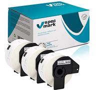 specmark 3 rollos de etiquetas individuales compatibles con Brother DK-11208, 38 mm x 90 mm, 400 unidades para todas las impresoras de etiquetas QL: QL-570, QL-700 y QL-800