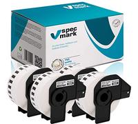 specmark 4 rollos de etiquetas continuas compatibles con Brother DK-22210, 29 mm x 30,48 m, para todas las impresoras de etiquetas QL: QL-570, QL-700 y QL-800