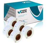 specmark 5 Rollos de etiquetas compatibles con DYMO 99017 12mm x 50mm S0722460 220 Pieza compatible con todas las impresoras de etiquetas Label-Writer 450 4XL Seiko-SLP