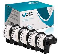 specmark 5 rollos de etiquetas continuas compatibles con Brother DK-22211 29 mm x 15,24 m para todas las impresoras de etiquetas QL: QL-570 QL-700 QL-800