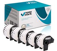 specmark 5 rollos de etiquetas continuas compatibles con Brother DK-22225, 38 mm x 30,48 m, para todas las impresoras de etiquetas QL: QL-570 QL-700 QL-800