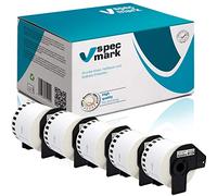 specmark 5 rollos de etiquetas continuas compatibles con Brother DK-44205, 62 mm x 30,48 m, para todas las impresoras de etiquetas QL: QL-570 QL-700 QL-800