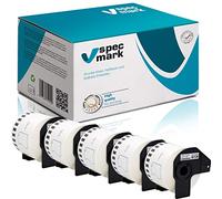 specmark 5 rollos de etiquetas continuas compatibles con Brother DK-44605, 62 mm x 30,48 m, para todas las impresoras de etiquetas QL: QL-570 QL-700 QL-800