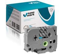 specmark Cinta de etiquetas TZe-141 18mm x 8m Cinta negra sobre transparente compatible con la impresora Brother PT P-touch AZe-141 EZe-141 TZ-141 TZ2-141