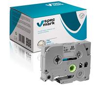 Specmark Cinta De Marcado TZe-M921 9mm x 8m Cinta Turbia Negra Sobre Plata Compatible Con Todas Las Impresoras Brother PT P-Touch AZe-M921 EZe-M921 TZ-M921 TZ2-M921