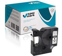 specmark Compatible para DYMO D1 43610 S0720770 cinta de escritura 6 mm x 7 m, negro sobre transparente, compatible con DYMO D1 para impresoras LM Label-Manager LP Label-Point LW Label-Writer DUO