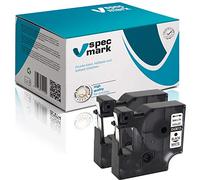 specmark Compatible para DYMO D1 43613 S0720780 cinta de escritura 6 mm x 7 m juego x 2 unidades negro sobre blanco compatible con impresoras LM Label-Manager LP Label-Point LW Label-Writer DUO