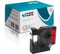 specmark Compatible para DYMO D1 43617 cinta de escritura 6 mm x 7 m negro sobre rojo compatible con DYMO D1 para impresora LM Label-Point LW Label-Writer DUO
