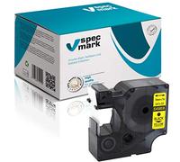 specmark Compatible para DYMO D1 45808 cinta de escritura 19 mm x 7 m, negro sobre amarillo, compatible con DYMO D1 para impresora LM Label-Manager LP Label-Point LW Label-Writer DUO