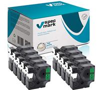 specmark Compatible para DYMO D1 45809 S0720890 cinta de escritura 19 mm x 7 m juego x 10 unidades negro sobre verde compatible con DYMO D1 para impresoras LM Label-Point LW Label-Writer DUO