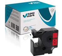 specmark Compatible para DYMO D1 53717 cinta de escritura 24 mm x 7 m negro sobre rojo (S0720970) compatible con DYMO D1 para impresoras LM Label-Manager LP Label-Point LW Label-Writer DUO