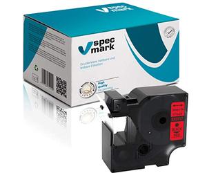 specmark Compatible para DYMO D1 53717 cinta de escritura 24 mm x 7 m negro sobre rojo (S0720970) compatible con DYMO D1 para impresoras LM Label-Manager LP Label-Point LW Label-Writer DUO