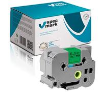 Specmark Ribbon TZe-761 36 mm x 8m Cinta Negra Sobre Verde Compatible Con Brother PT P-Touch AZe-761 EZe-761 TZ-761 TZ2-761 Impresora