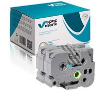 specmark Tape TZe-151 Juego de 24 mm x 8 m x 2 piezas Cinta negra sobre transparente compatible con la impresora Brother PT P-touch AZe-151 EZe-151 TZ-151 TZ2-151