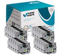 Specmark TZe-354 Cinta 24mm x 8m Set x 20 Piezas Cinta Dorada Sobre Negro Compatible Con Brother PT P-Touch AZe-354 EZe-354 TZ-354 TZ2-354