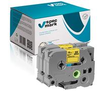 Specmark TZe-641 Cinta 18mm x 8m Juego x 2 Piezas Cinta Negra Sobre Amarilla Compatible Con Brother PT P-Touch AZe-641 EZe-641 TZ-641 TZ2-641 Impresora