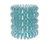 Specora - Classic | Spiral Haargummi - 5er Pack - Turquesa Perls - 4 cm - Antideslizante & Haarschonend - Sin tirones - Goma de TPU para todo tipo de cabello