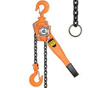 SPECSTAR Alzamiento manual de cadena de acero de elevación manual de 10 pies con 2 ganchos de capacidad de 0,75 toneladas