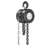 SPECSTAR Polipasto de Cadena Manual de 2000kg y Elevación de Carga 3m con 2 Ganchos Resistentes Polipasto de Cadena Manual para Almacén Construcción Maquinaria Automotriz Negro