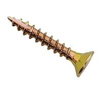 Spectre Advanced - Tornillos para madera multiusos, 3,5 x 20 mm, color amarillo zinc pasivado, caja 200