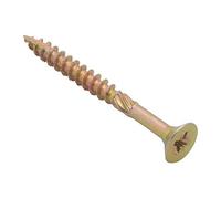 Spectre Advanced - Tornillos para madera multiusos, 4,0 x 50 mm, color amarillo zinc pasivado, caja a granel 500