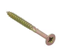 Spectre Advanced - Tornillos para madera multiusos, 4,5 x 60 mm, color amarillo zinc pasivado, caja 100