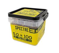Spectre™ PZ - Tornillo para madera compatible con CSK ZYP 5,0 x 100 mm, tina 300